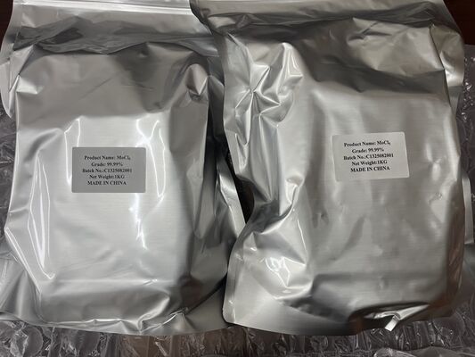 High Purity 4N Molybdenum(V) Chloride MoCl₅ is a versatile transition metal halide known for its strong Lewis acidity and its role as a key intermediate in molybdenum chemistry